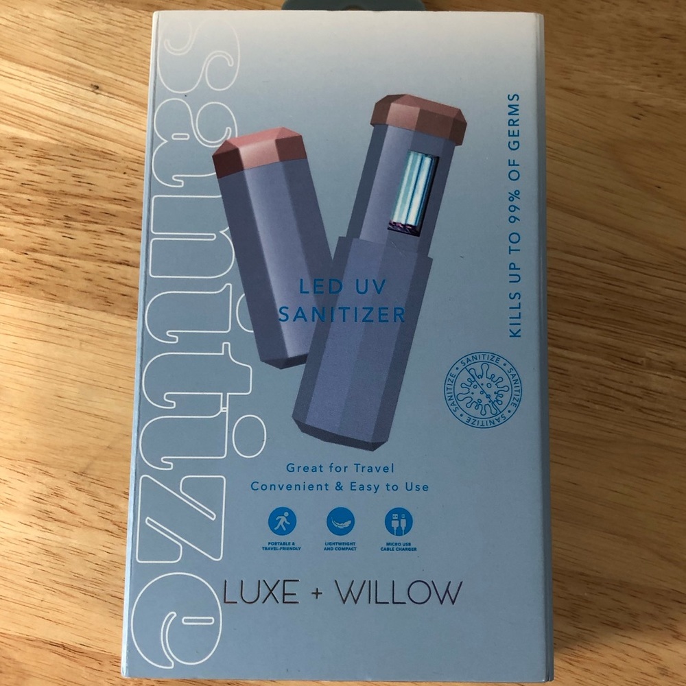 Luxe + Willow LED UV Sanitizer Travel New